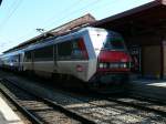 In Strasbourg beginnt die Reise mit dem Interrail-Ticket.
SNCF BB26160 fhrt den TER um 11:53 nach Basel.