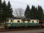 Lichkov CD-130 042 -auch Rost fhrt-  mit Autotransportwagen-Gterzug aus Polen; 2011-11-18