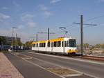 Tram MVG-272 L59=Hochschule (Linie 59 neu ab 16.10.2017)    2017-10-18 235 Mainz-Zollhafen 