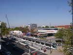 strasbourgstrassburg-kehl-tram/725450/tramfest-zur-eroeffnung-der-tram-mit Tramfest zur Erffnung der Tram, mit Haltestelle Kehl-Bahnhof und Tram CTS-2031 Ligne-D=Poteries.

2017-04-30 Kehl-Bahnhof 