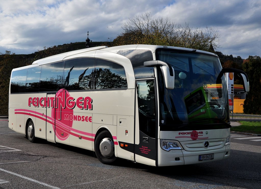 MERCEDES BENZ TRAVEGO von Busreisen FEICHTINGER aus Ober�sterreich,Krems,September 2012.