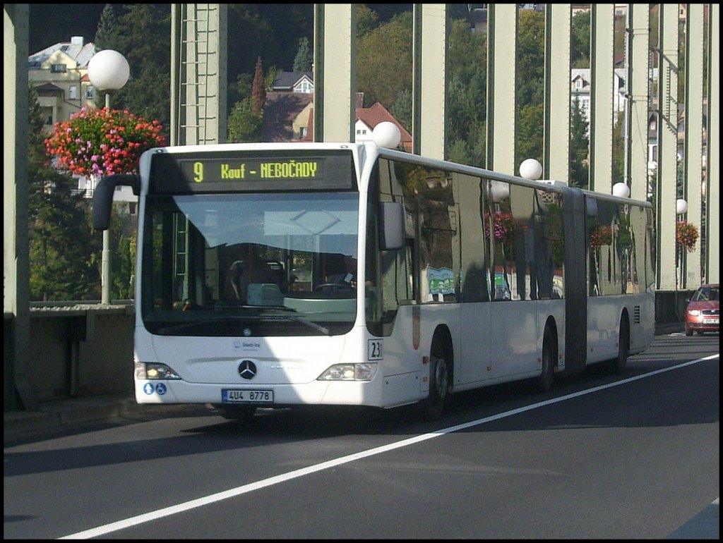 Mercedes Citaro II von Dopravni podnik mesta Decina a.s. in Dĕč�n.