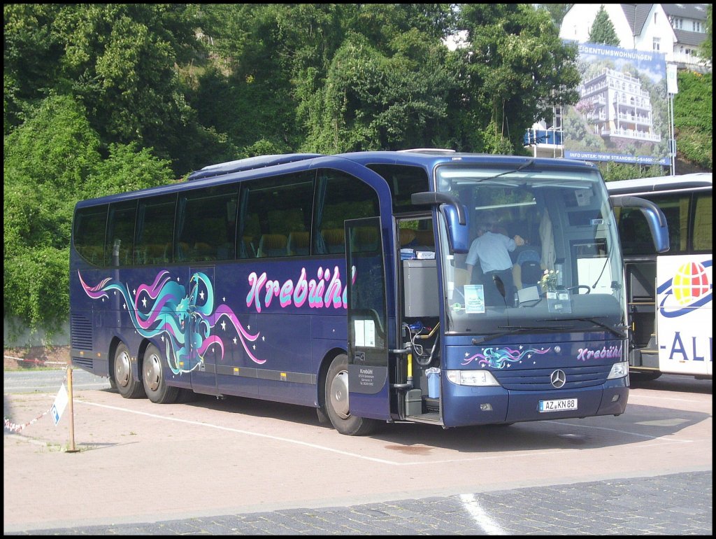 Mercedes Travego von Kreb�hl aus Deutschland im Stadthafen Sassnitz.