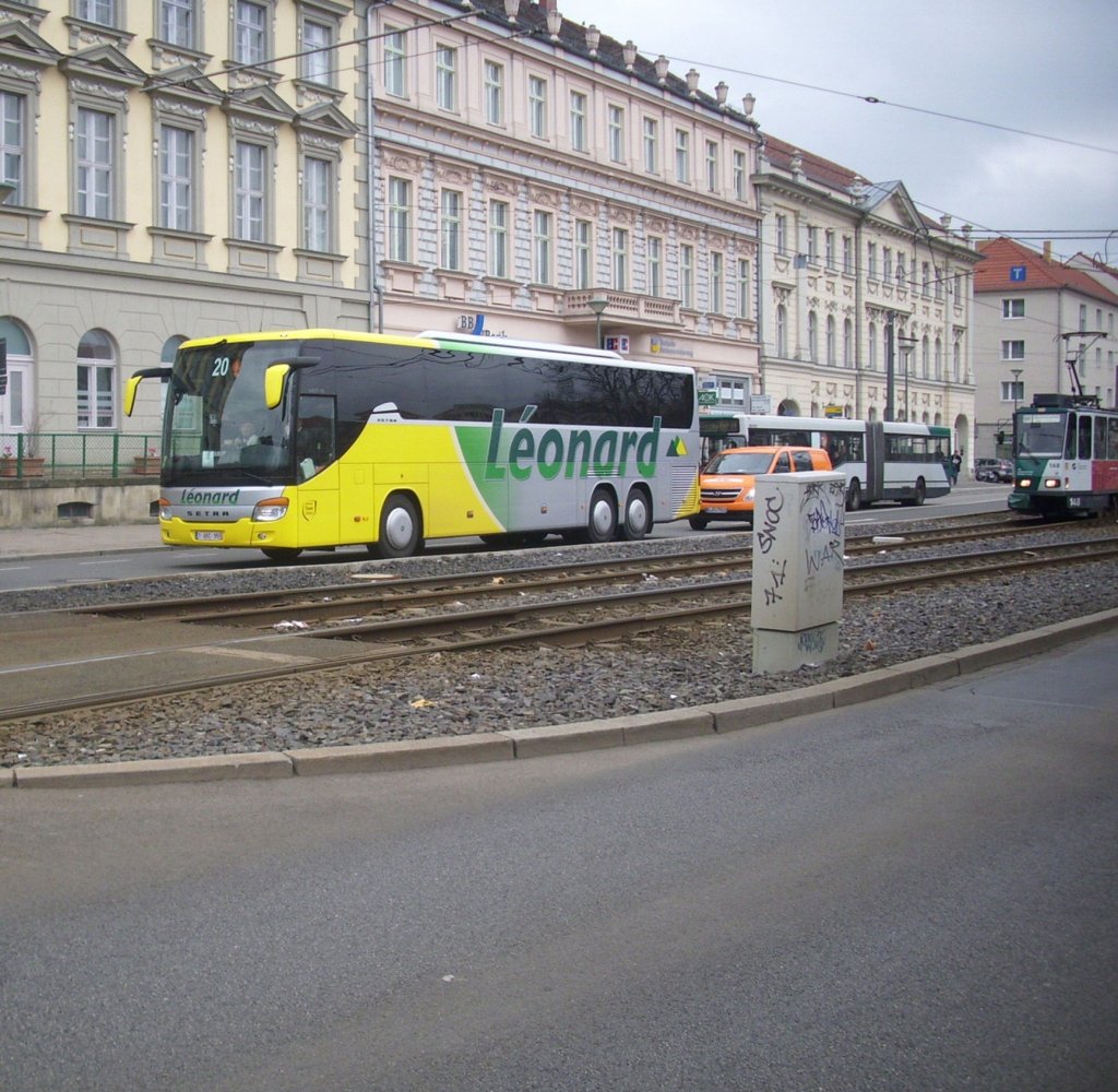 Setra 416 GT-HD von L�onard aus Belgien in Potsdam.