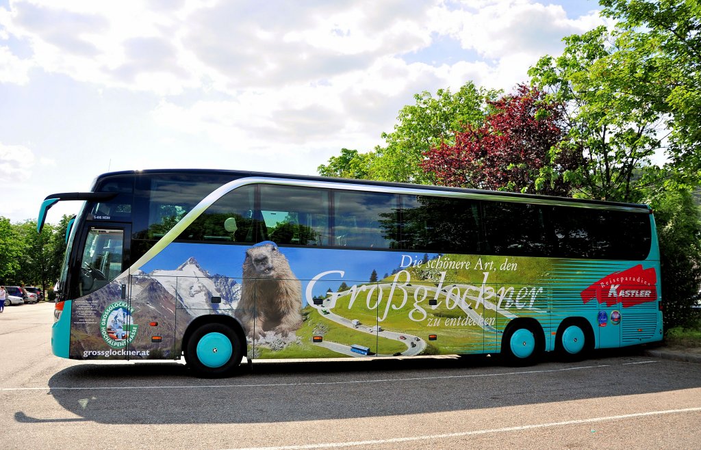 SETRA 416 HDH vom Reiseparadies KASTLER/Ottensheim/�sterreich.Bild vom Mai 2012.
www.kastler.at oder gruppenreisen@kastler.at