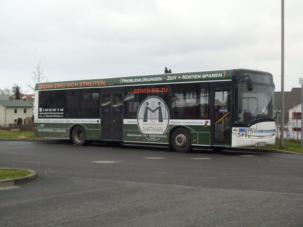 Solaris Urbino 12 der RPNV in Sassnitz. 

