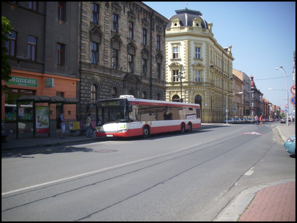 Solaris Urbino 15 der Dopravn� podniky města Plzně in Plzen.