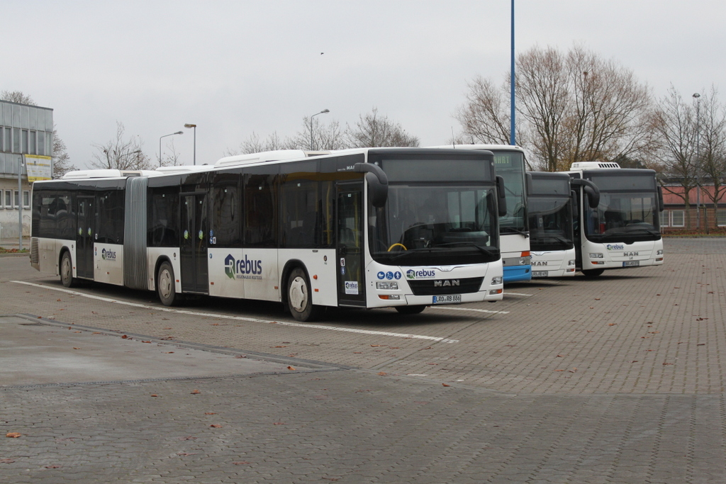 Am 26.11.2016 stand der neue MAN Lino´s City in H�he Rostock Hauptbahnhof/S�d abgestellt.