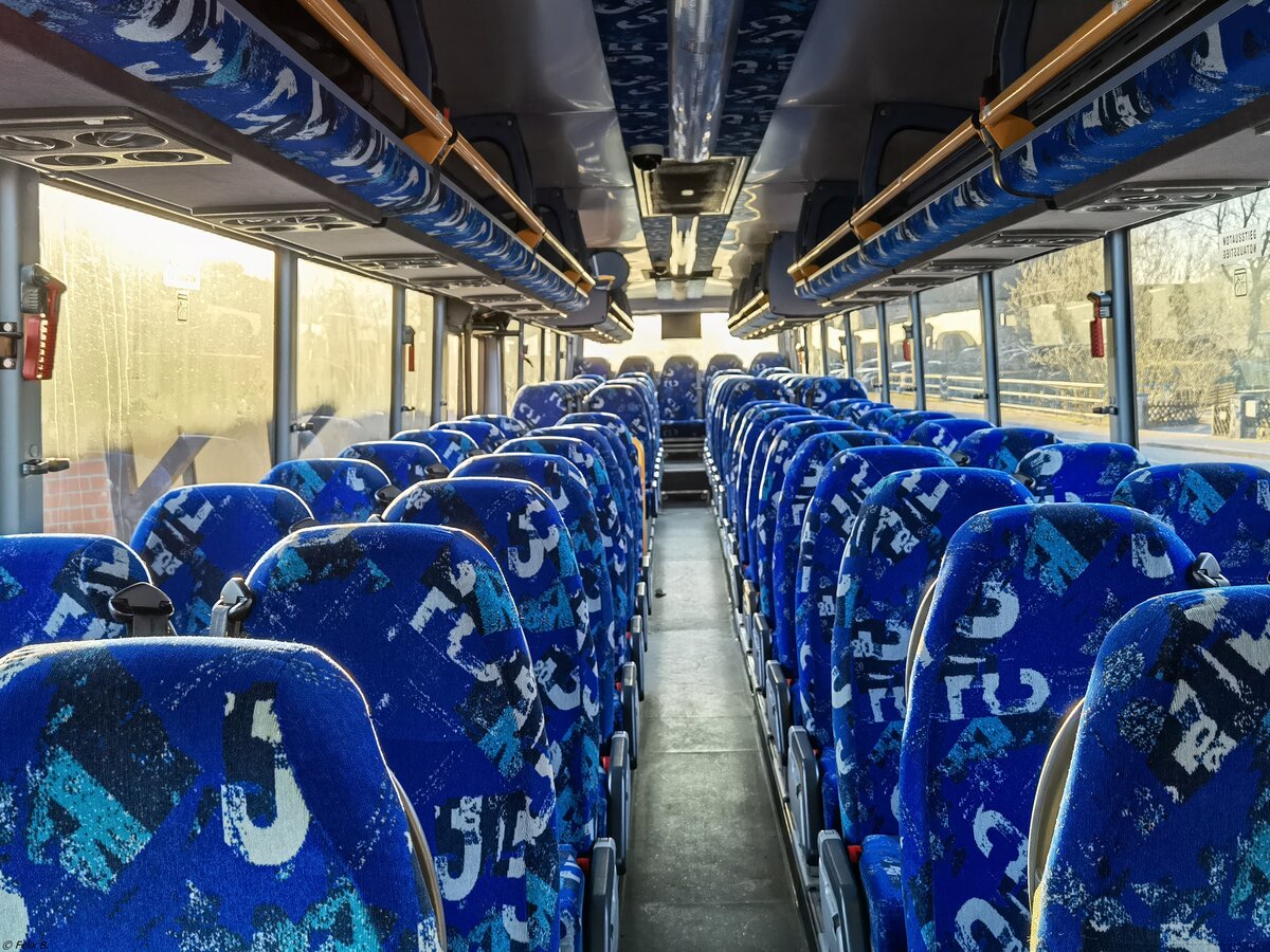 Der Fahrgastraum eines Irisbus Arway der MVVG in Bargensdorf.