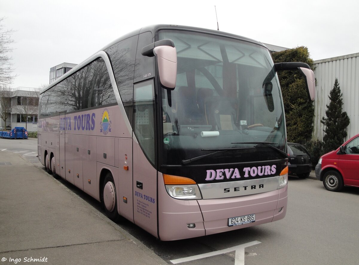 DEVA Tours aus Gjakova | 624-KS-865 | Setra 416 HDH | 29.03.2015 in Stuttgart