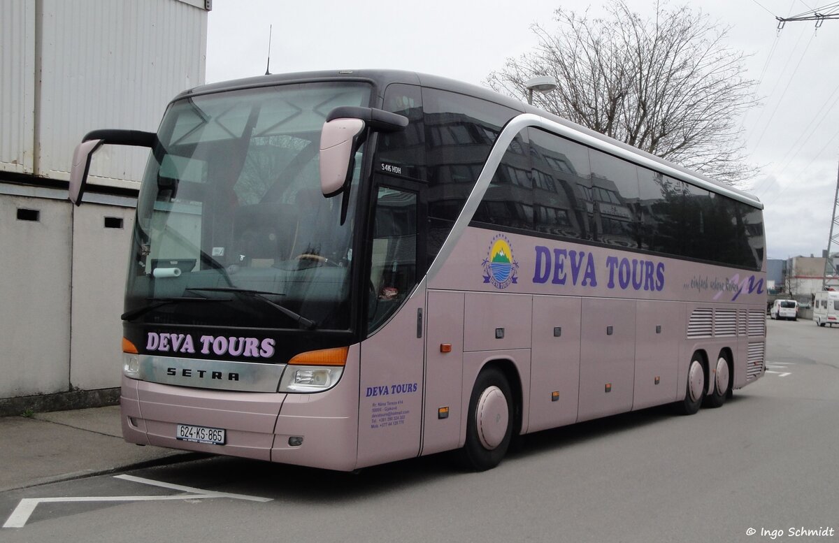 DEVA Tours aus Gjakova | 624-KS-865 | Setra 416 HDH | 29.03.2015 in Stuttgart