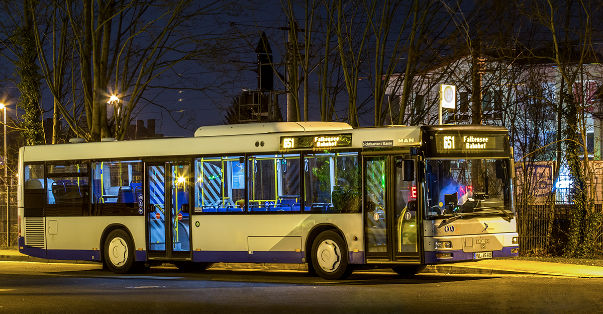 Havelbus | MAN NL 313 - Wagen 6488
; Aufgenommen am 11.03.2016 in Brandenburg, Falkensee