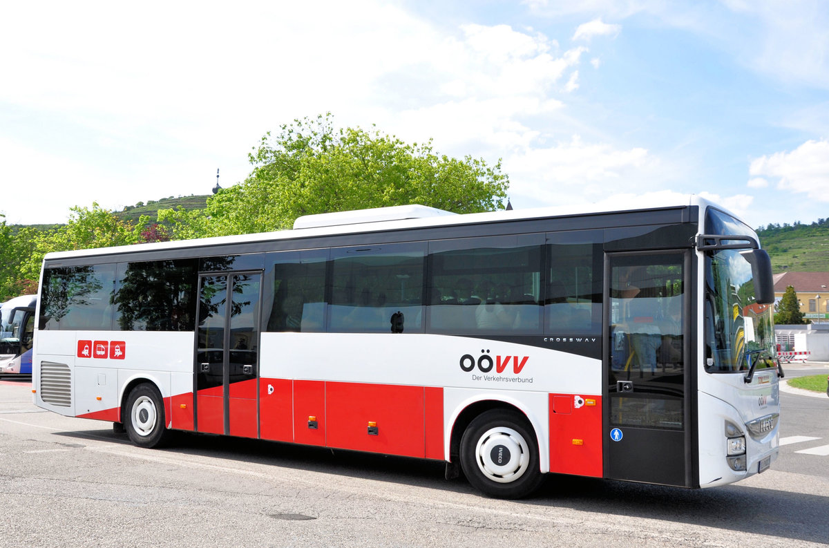 Iveco Crossway vom O�VV - Tom Reisen aus �sterreich in Krems gesehen.