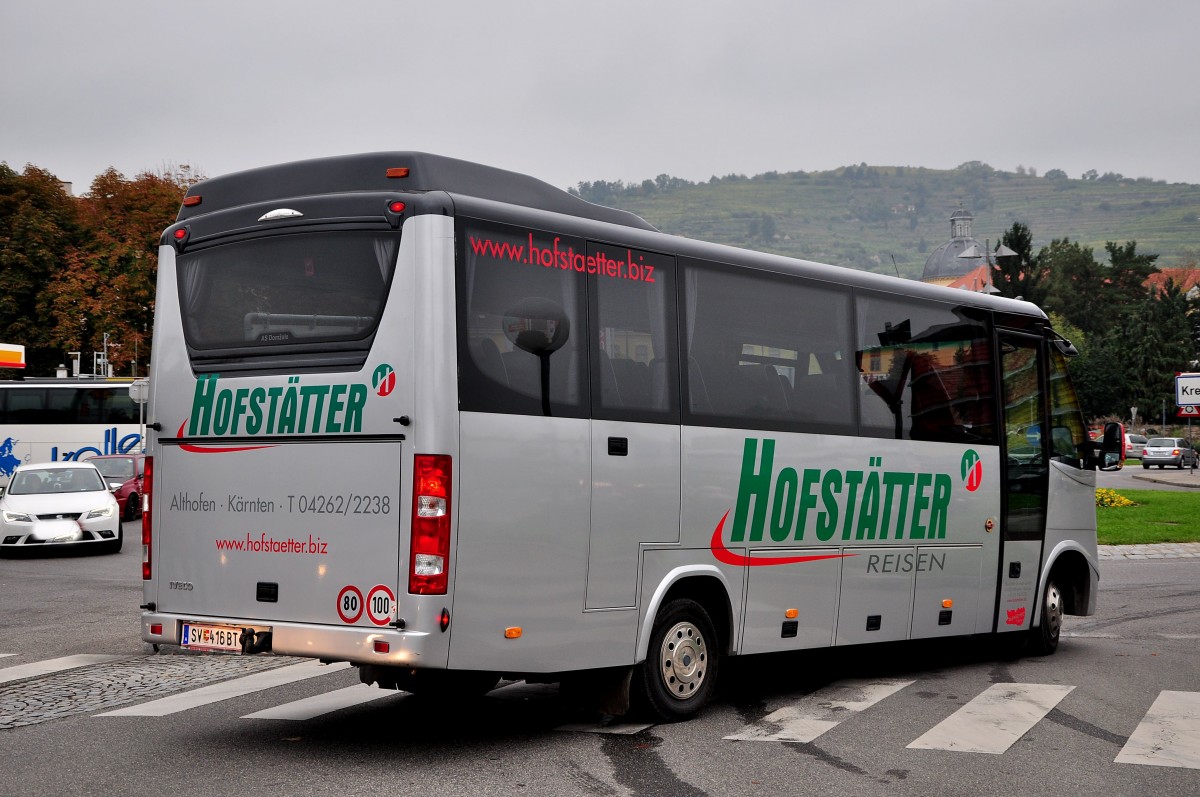IVECO Rapido von Hofst�tter Reisen aus �sterreich am 11.Okt.2014 in Krems.