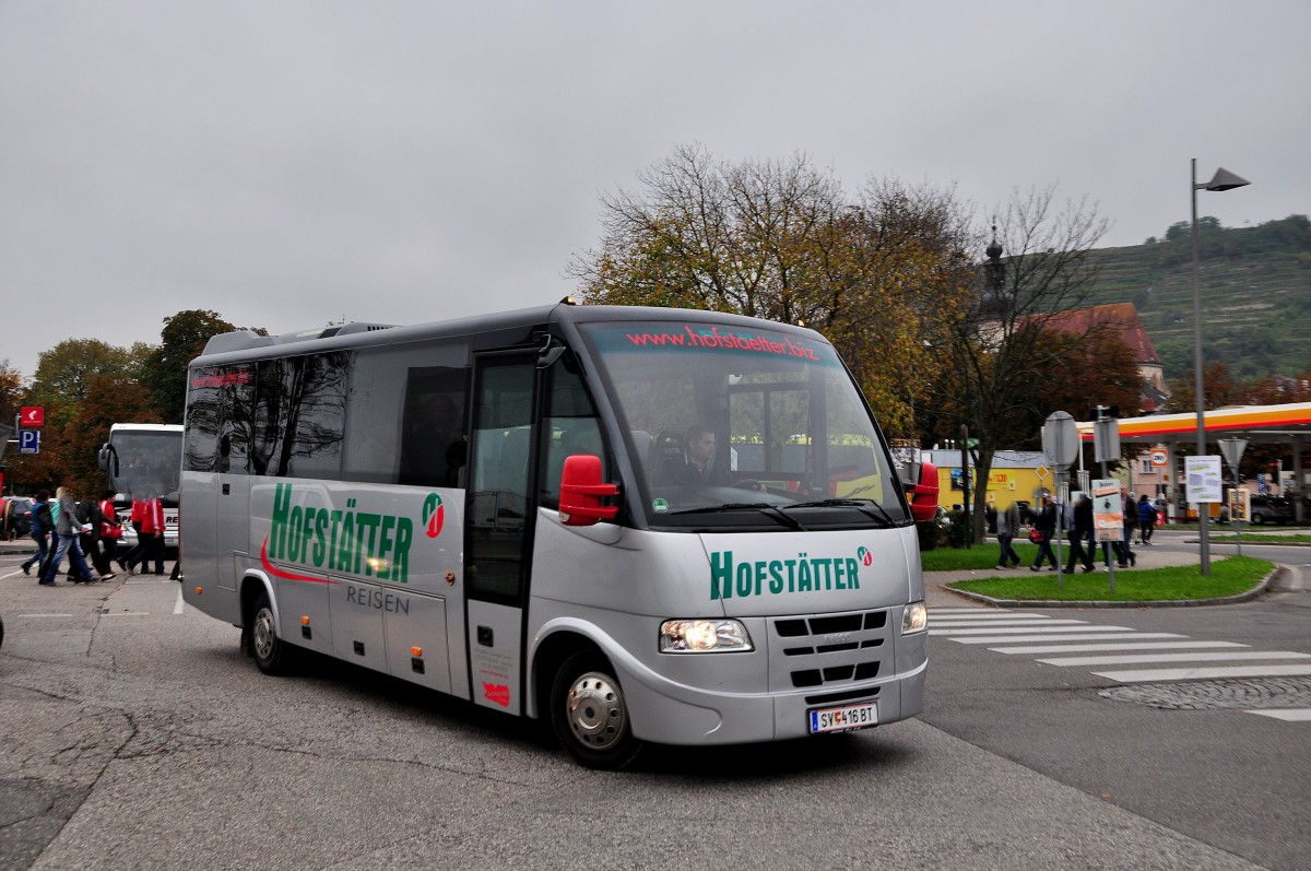 IVECO Rapido von Hofst�tter Reisen aus �sterreich am 11.Okt.2014 in Krems.