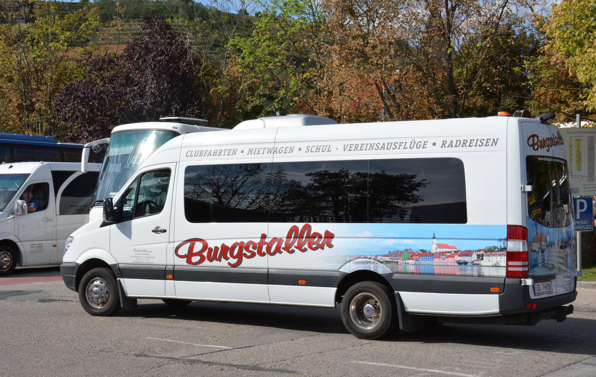 Kleinbus Mercedes Sprinter von Burgstaller Reisen aus �sterreich in Krems.