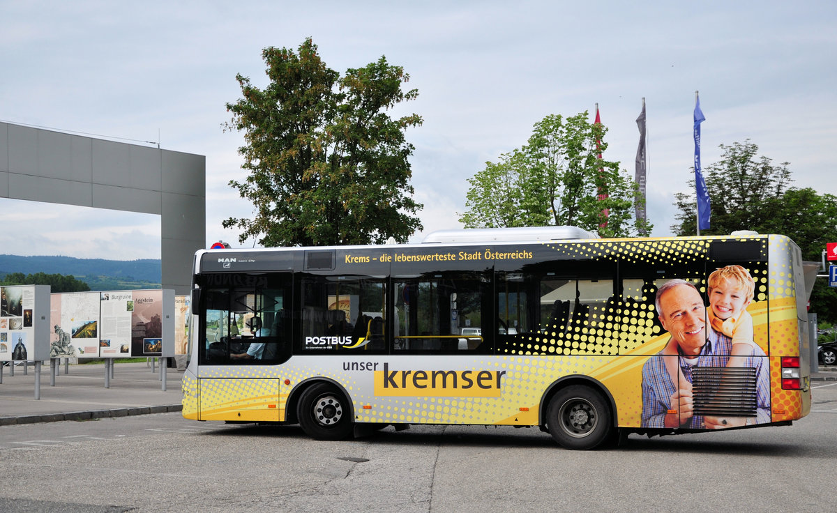 MAN Lions City,Stadtbus von Krems an der Donau im Dienste der �BB in Krems unterwegs.