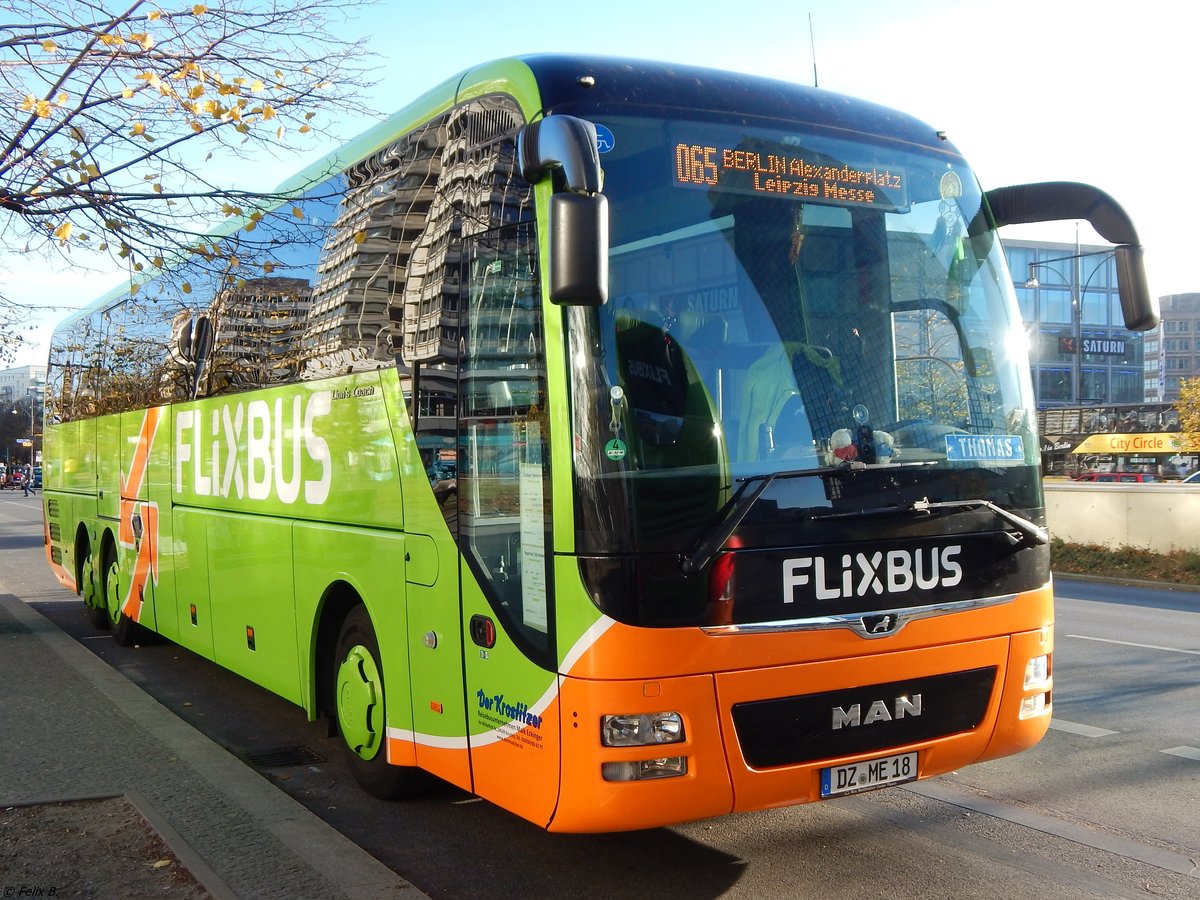 MAN Lion's Coach von FlixBus/Der Krostitzer aus Deutschland in Berlin. 