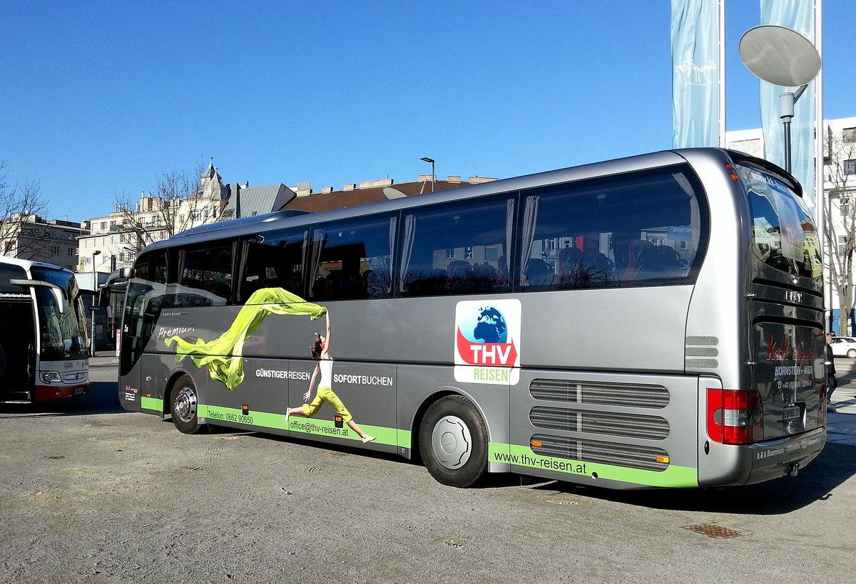 MAN Lions Coach von k & k Busreisen aus �sterreich in Wien gesehen.