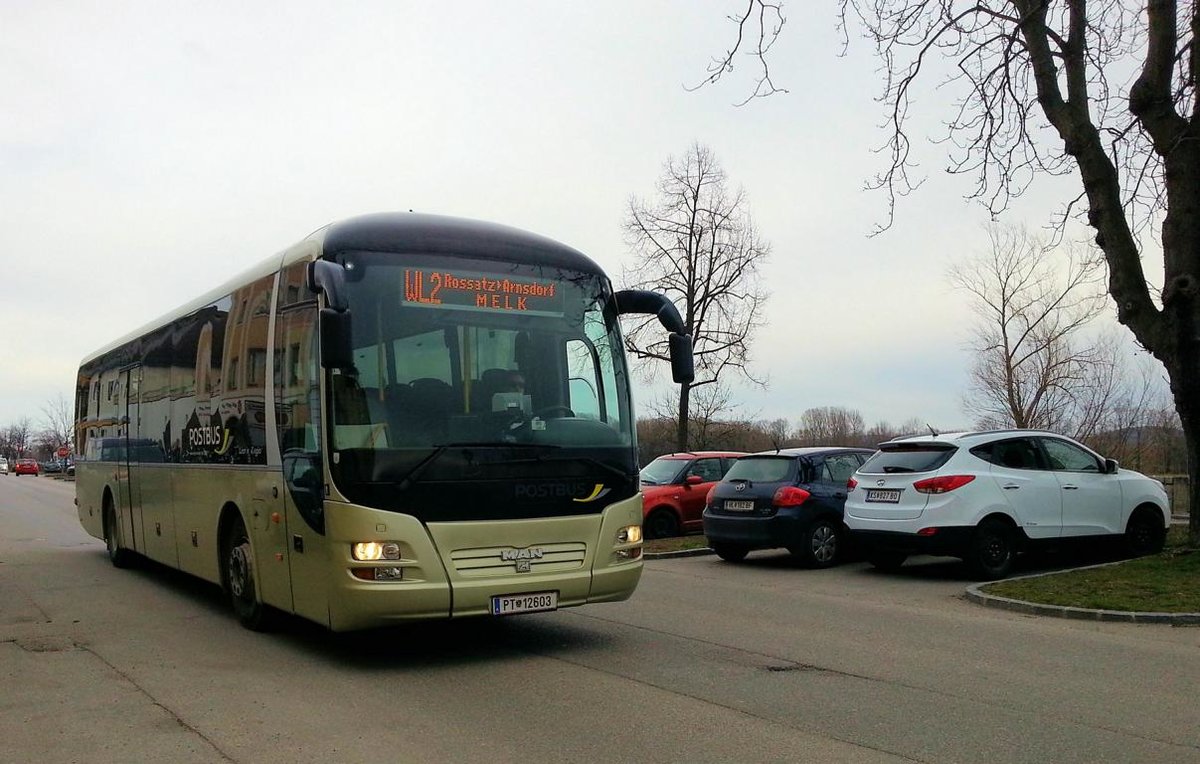 MAN Lion`s Regio von den �BB 03/2018 bei Krems gesehen.