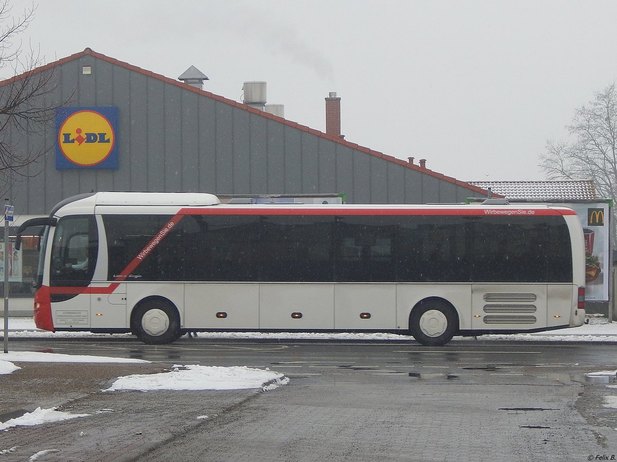 MAN Lion's Regio der Uckermärkische Verkehrs GmbH in Prenzlau.