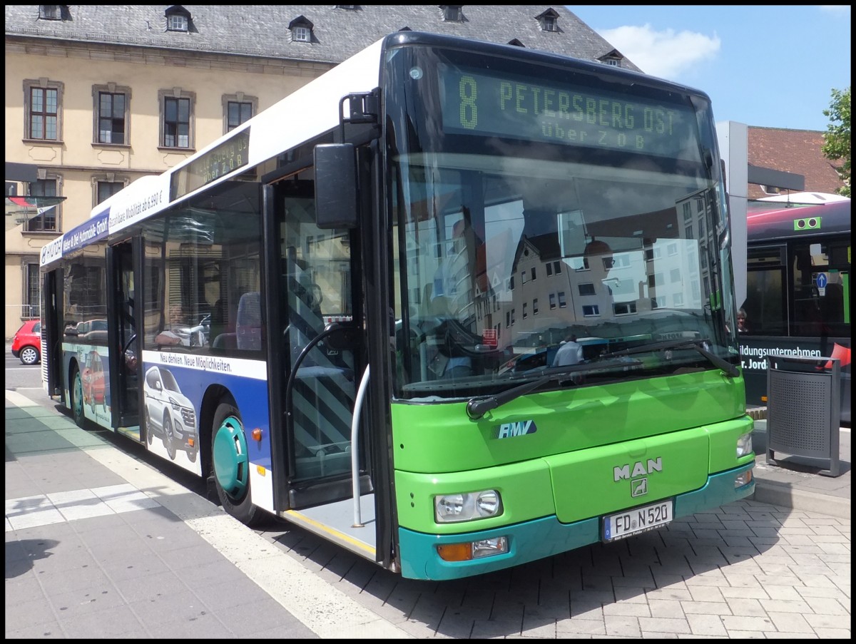 MAN Niederflurbus 2. Generation der �WAG in Fulda.