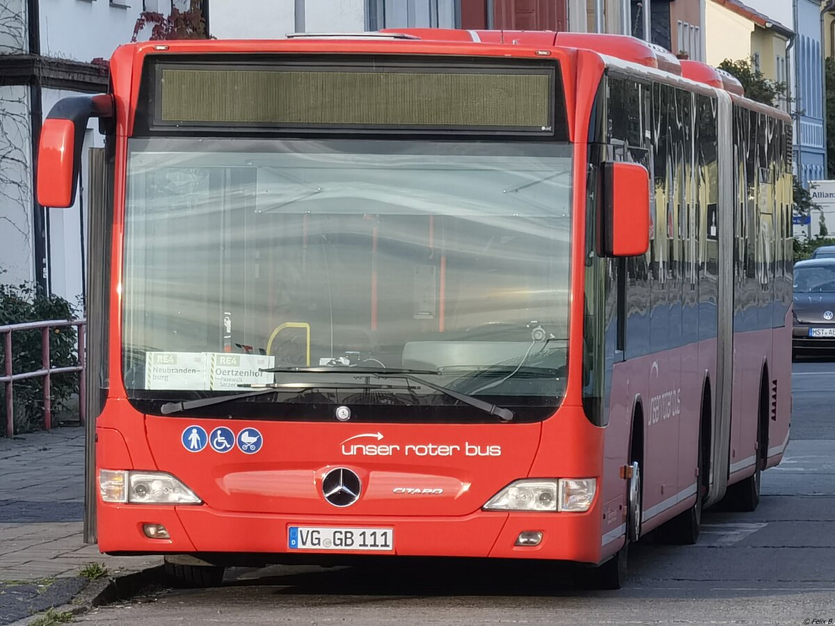Mercedes Citaro II von URB aus Deutschland in Neubrandenburg. 