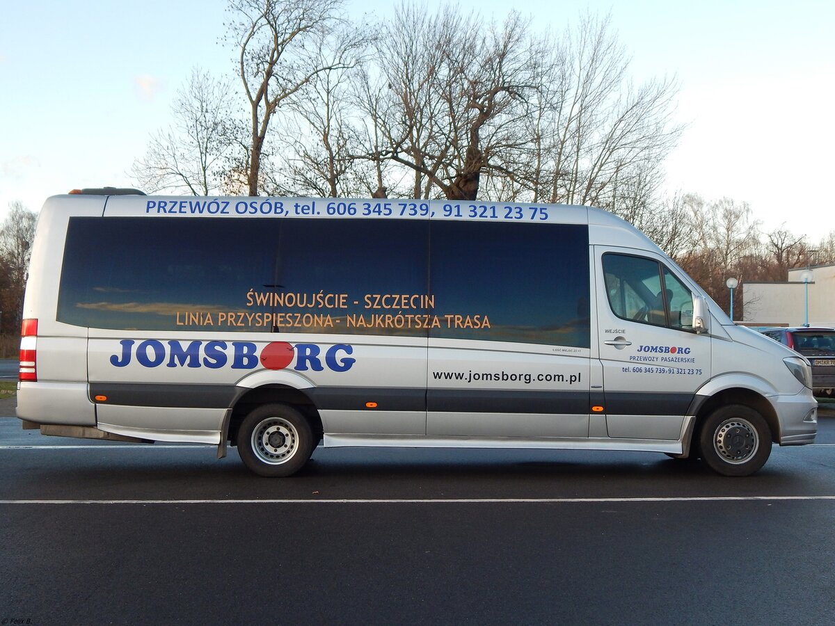Mercedes Sprinter von Jomsborg aus Polen in Neubrandenburg. 