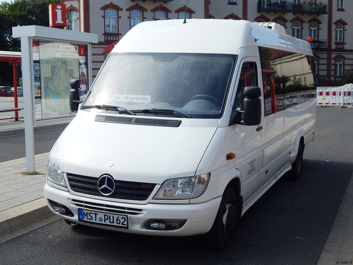 Mercedes Sprinter von Unger (ex Tonne) aus Deutschland in Neustrelitz.