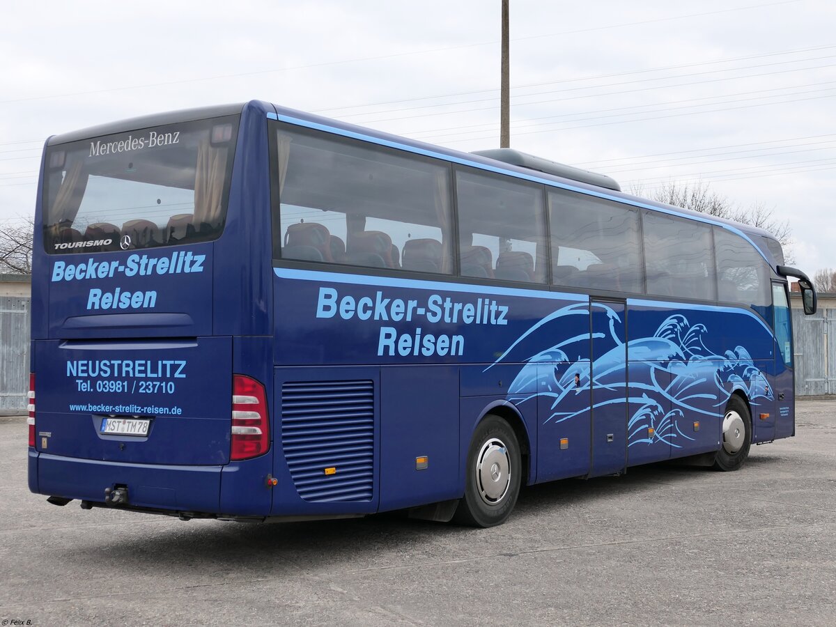Mercedes Tourismo von Becker-Strelitz Reisen aus Deutschland in Neubrandenburg.