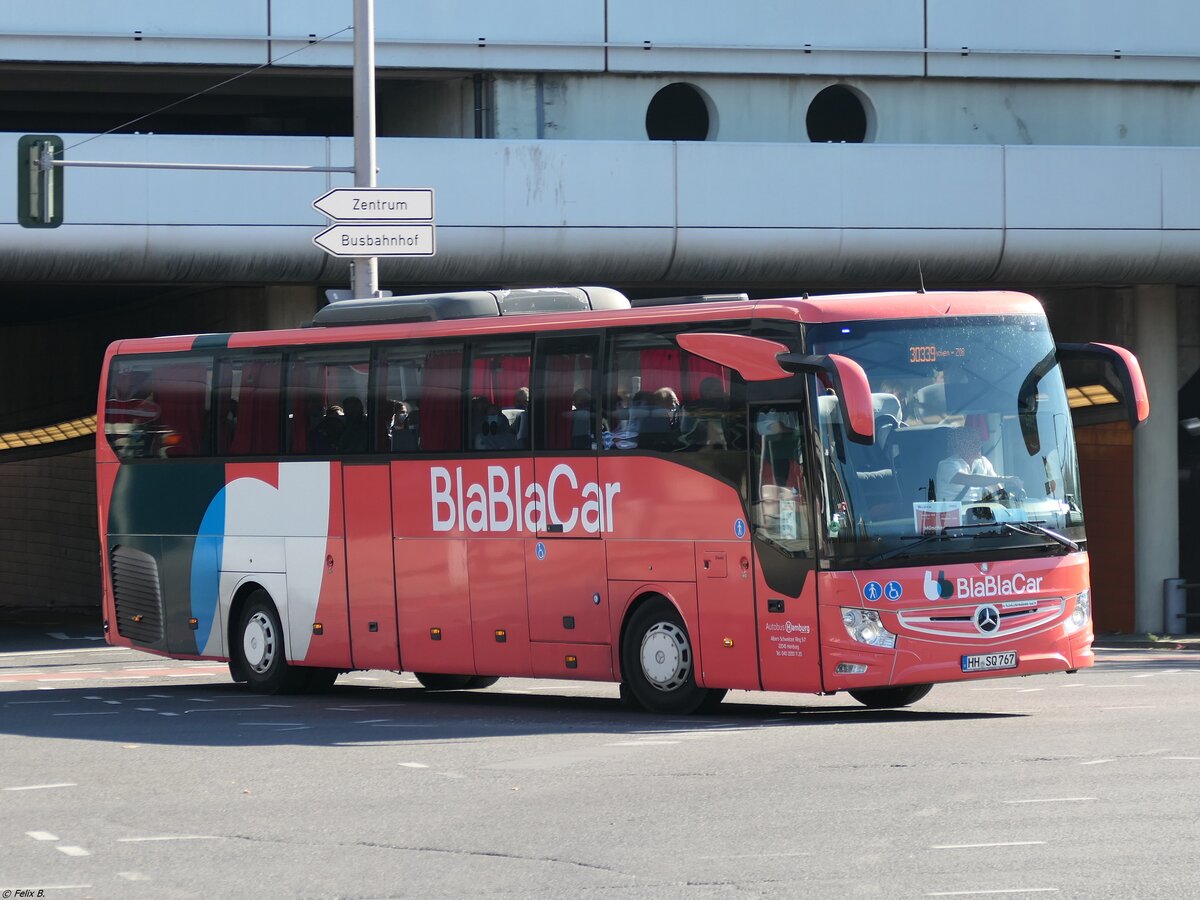 Mercedes Tourismo von BlaBlaCar/Autobus Hamburg Stambula aus Deutschland in Berlin.