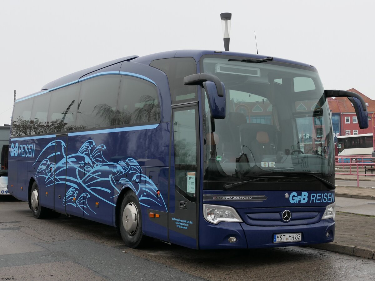 Mercedes Travego von GFB-Reisen aus Deutschland in Neubrandenburg.