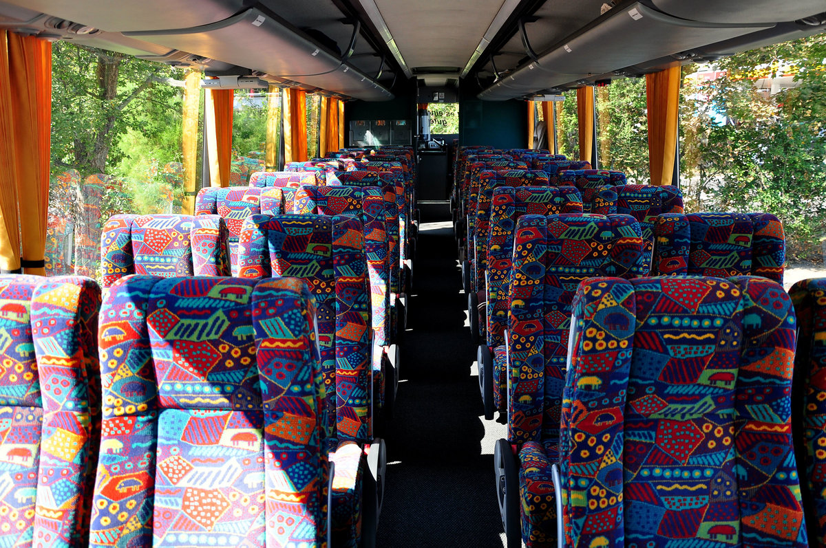 Moderne sch�ne Sitze im VDL Bova von Globetrotter Reisen aus der BRD in Krems.