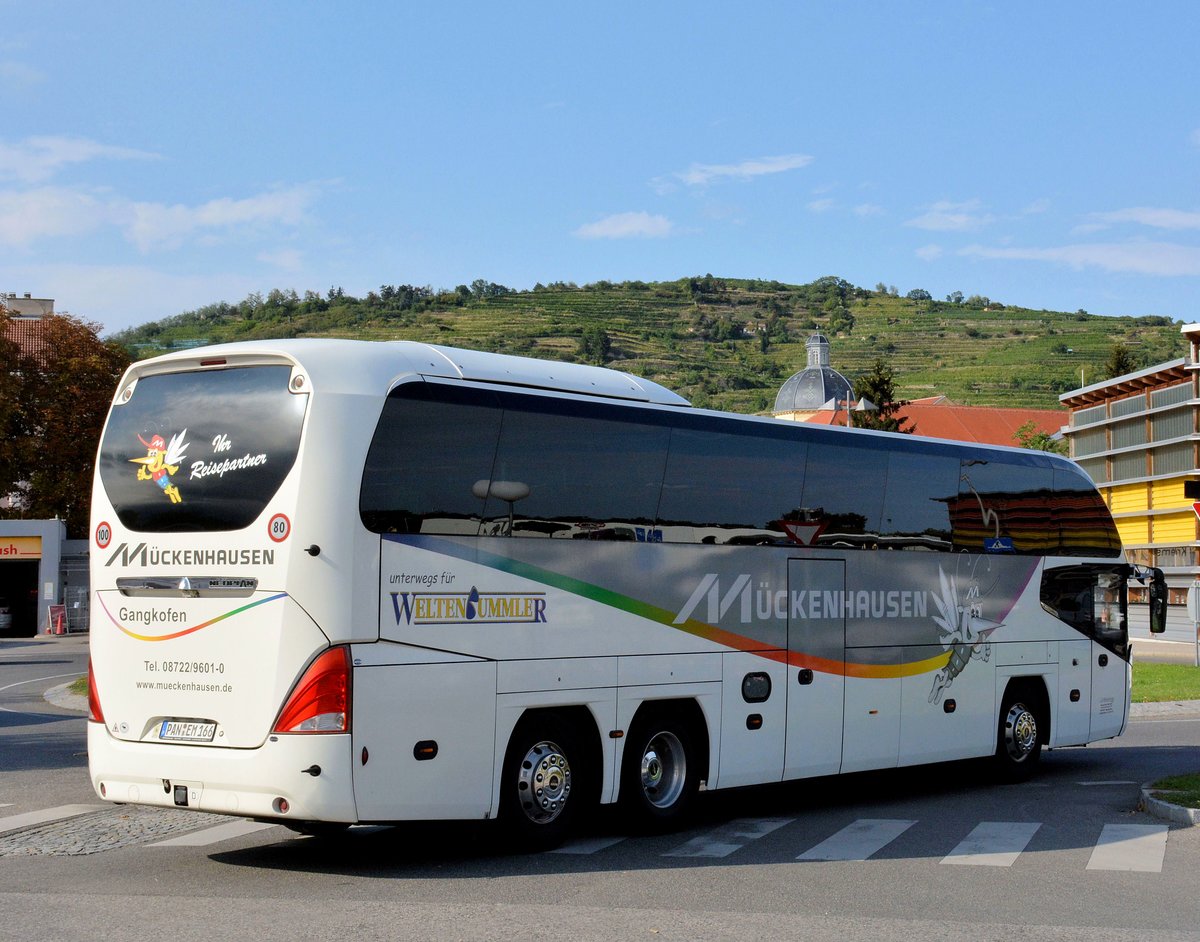 Neoplan Cityliner von M�ckenhausen aus der BRD in Krems gesehen.