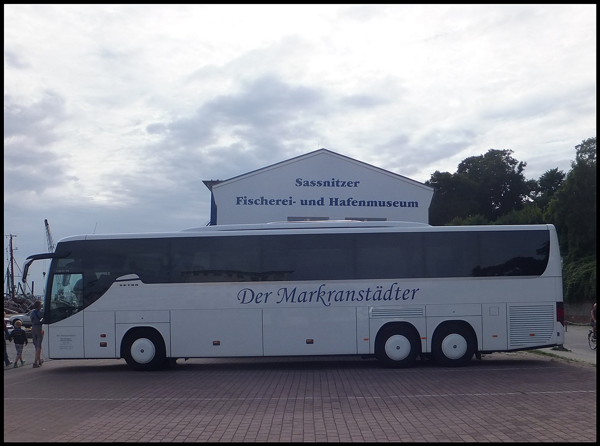 Setra 416 GT-HD von Der Markranst�dter aus Deutschland im Stadthafen Sassnitz.