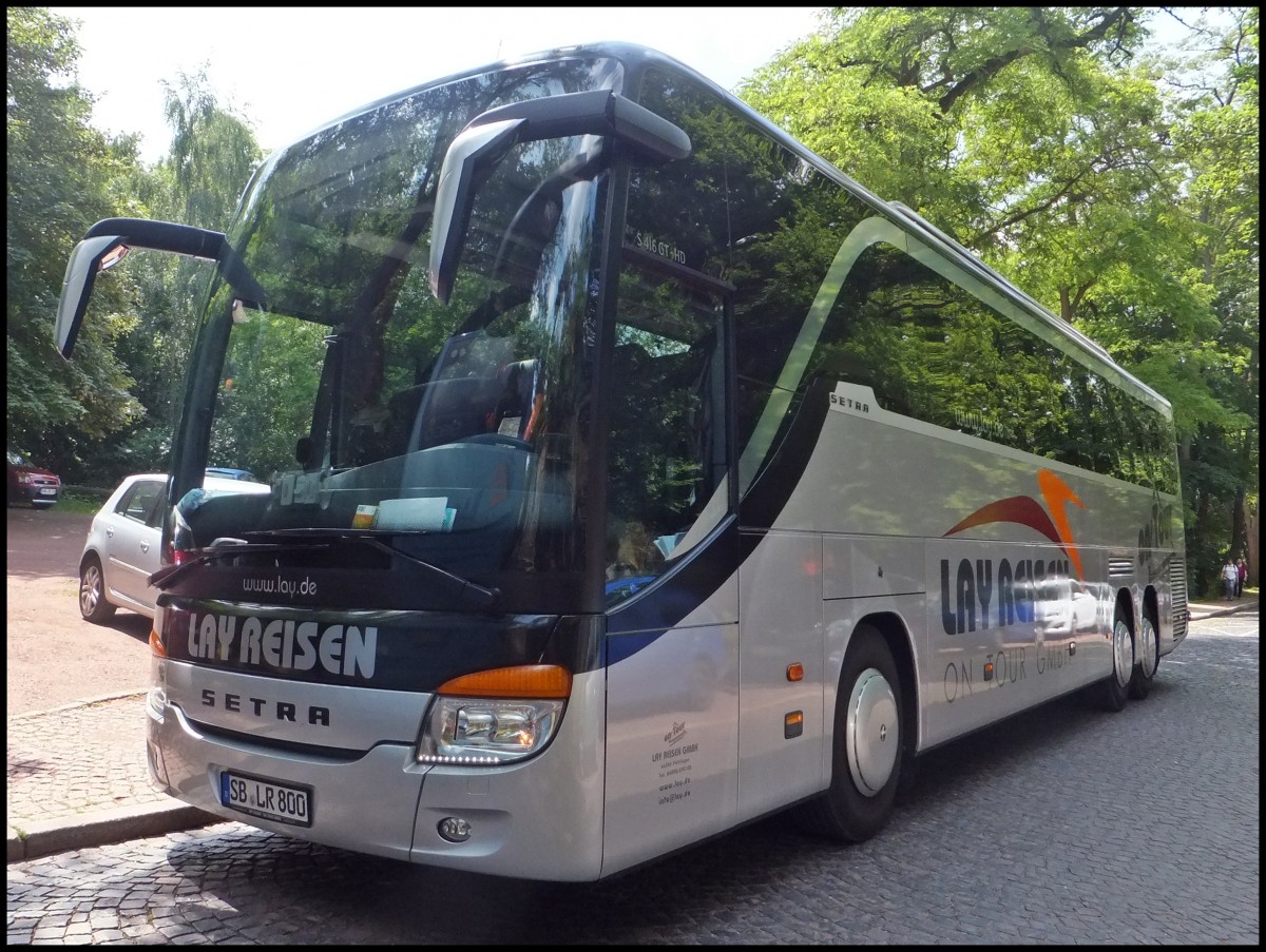 Setra 416 GT-HD von Lay Reisen aus Deutschland bei der Wartburg.