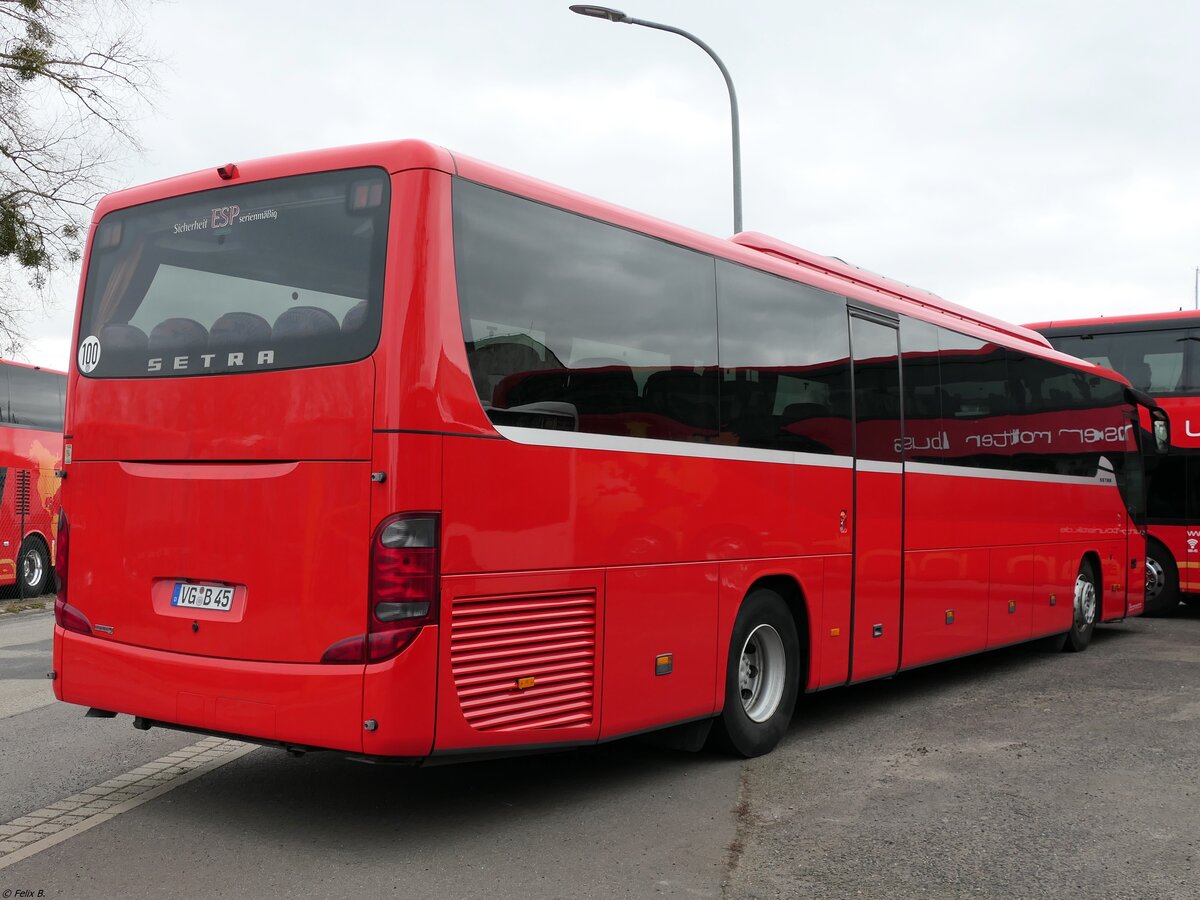Setra 416 GT von URB aus Deutschland (ex Hofmann Omnibusgesellschaft - FÜ-H 1380) in Ueckermünde.