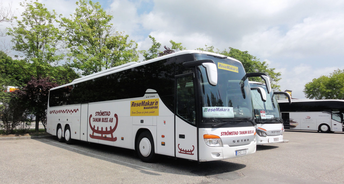 Setra 417 GT-HD von Str�mstad Tanum Buss aus Schweden in Krems gesehen.