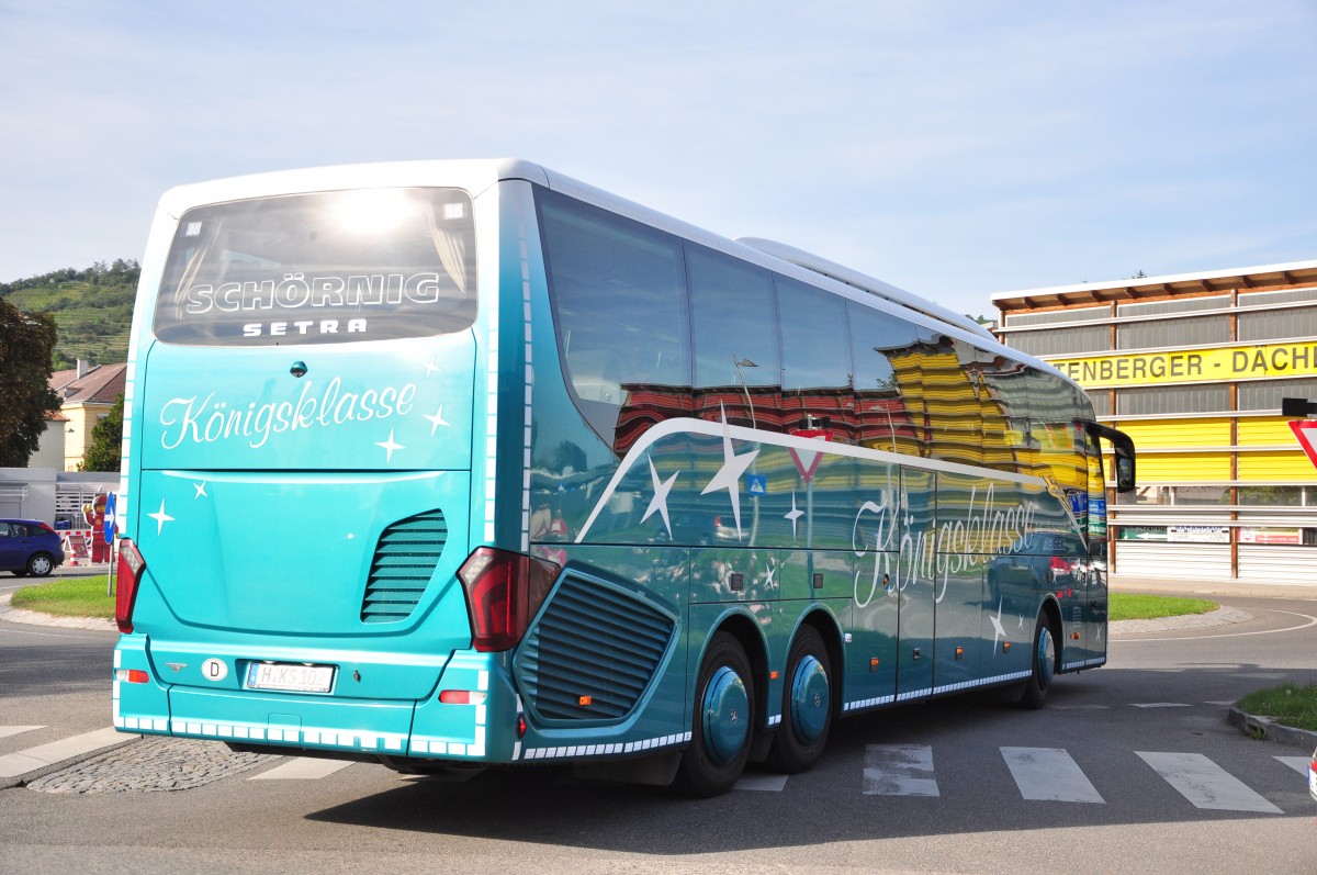 Setra 516 HD von Sch�rnig Reisen aus der BRD am 24.9.2014 in Krems.