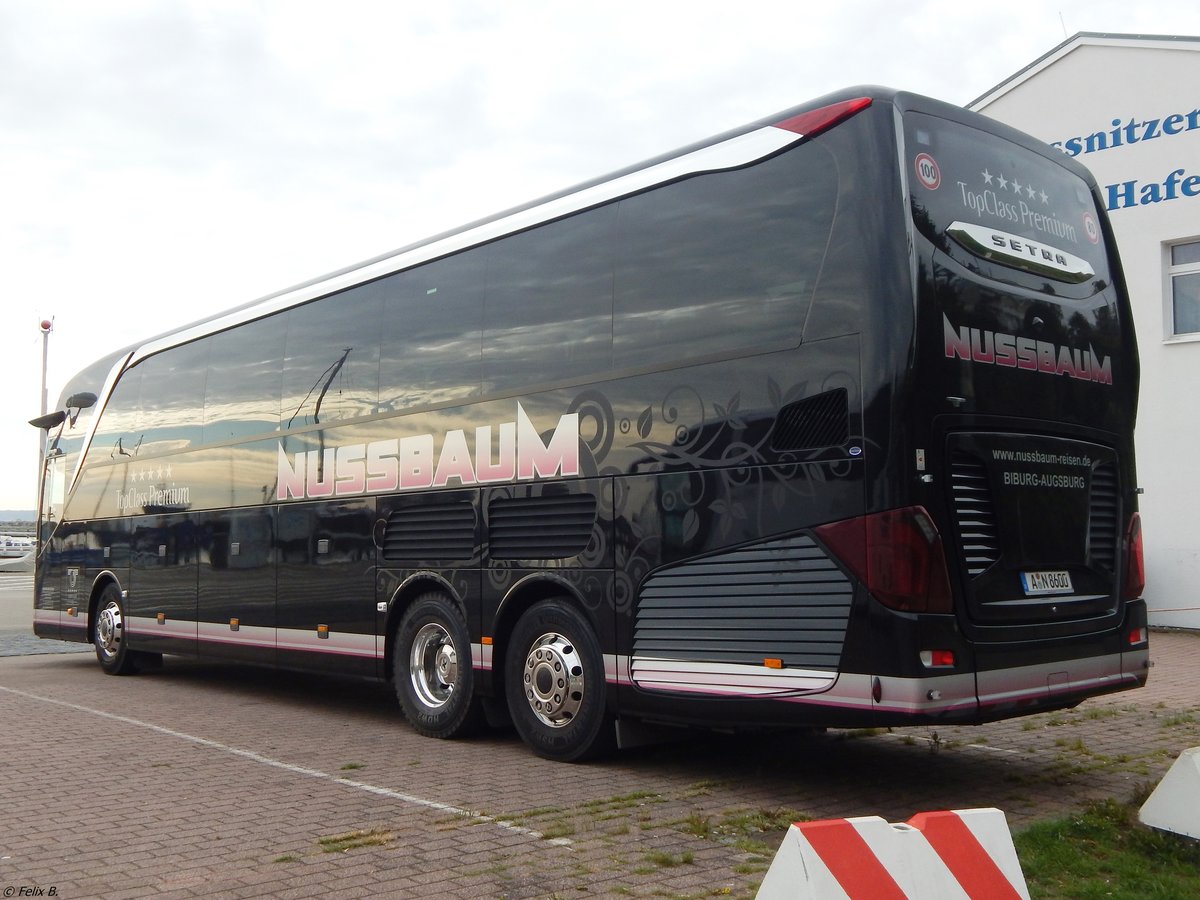 Setra 516 HDH von Nussbaum aus Deutschland im Stadthafen Sassnitz.