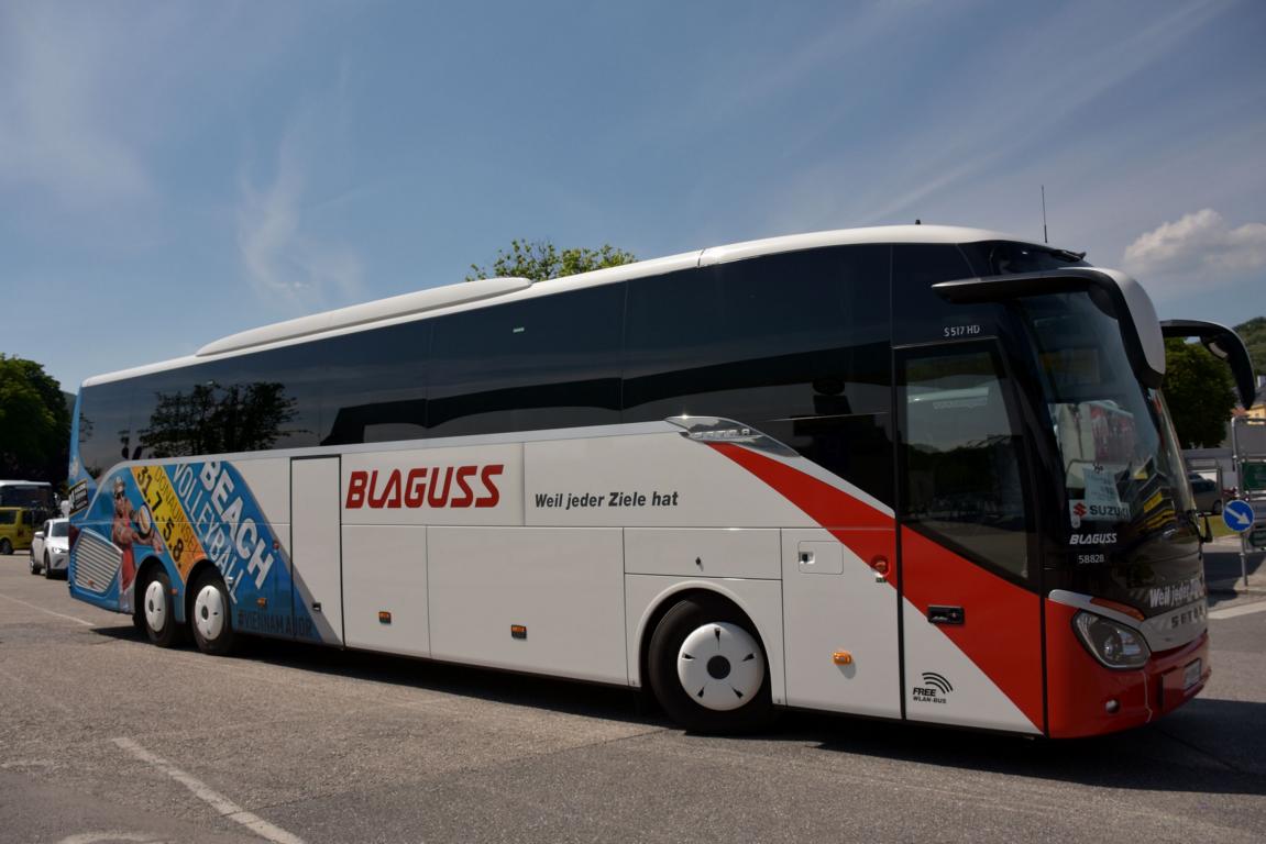 Setra 517 HD von Blaguss Reisen aus �sterreich im Mai 2018 in Krems.