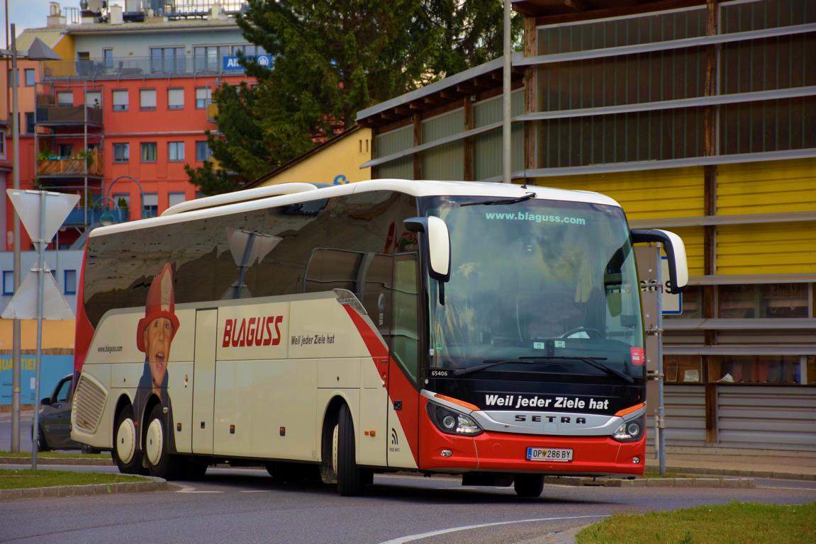 Setra 517 HD von Blaguss Reisen aus �sterreich im Mai 2018 in Krems.