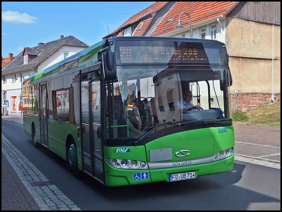 Solaris Urbino 12 der �WAG in Tann/Rh�n.
