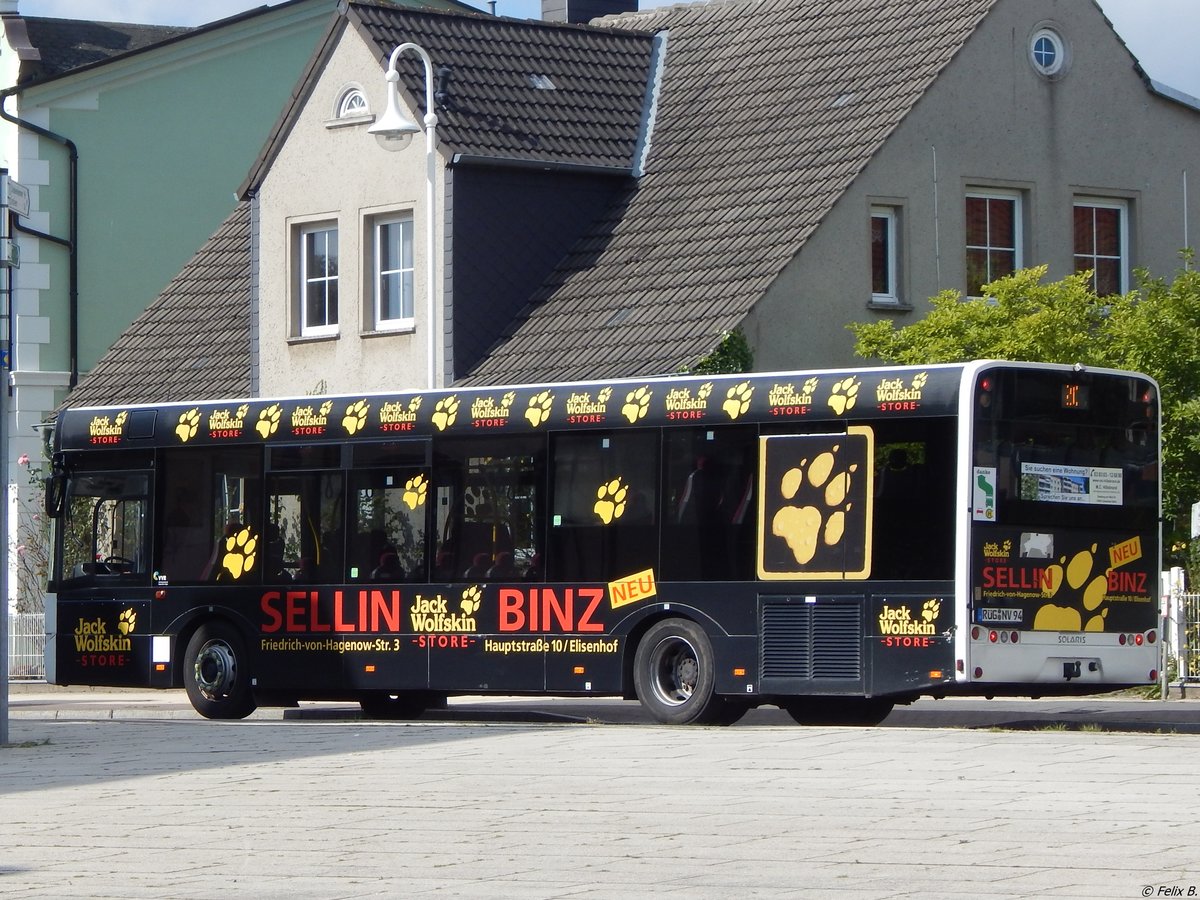 Solaris Urbino 12 der VVR in Sassnitz. 
