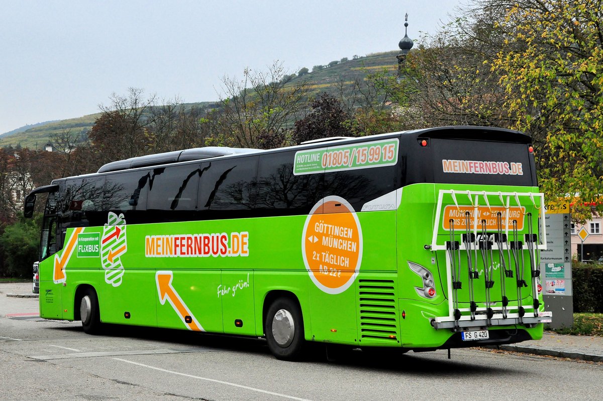 VDL Futura von Gr�ner Omnibusse (MEINFERNBUS.de) Flix Bus aus der BRD in Krems gesehen.