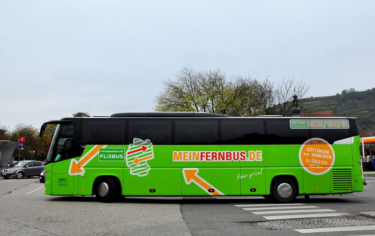 VDL Futura von Gr�ner Omnibusse (MEINFERNBUS.de) Flix Bus aus der BRD in Krems gesehen.