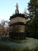 Miedzylesie(frher Mittelwalde in Schlesien): Denkmal der Stadt Mittelwalde fr die Gefallenen im Weltkrieg 1914-1918 - darunter Einige mit jdischen Namen.