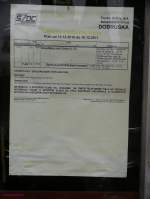 2011-11-19 401 Dobruska CD-Fahrplan=EIN-Zugpaar-werktags 07:32an+07:40ab