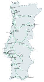 2018 Netzplan Bahn (alle) Portugal