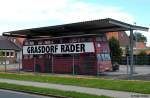 Historischer Doppelstockbus von B�ssing wirbt f�r R�der der Fa.